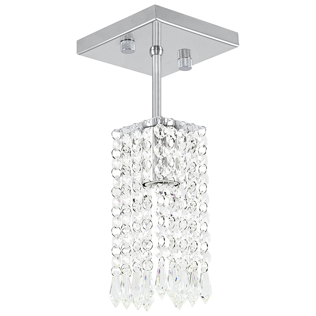 Lustre de Cristal Acrilico Clearcrillic Quadrado