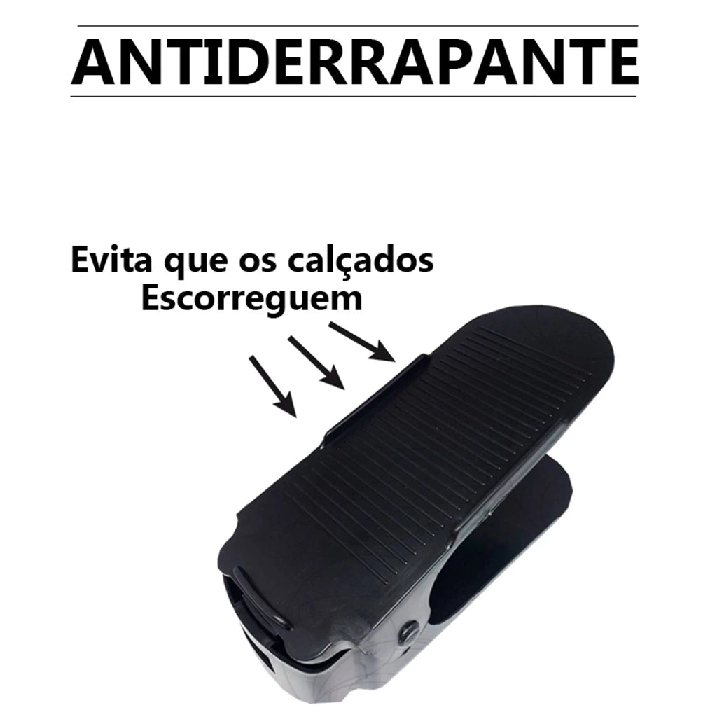 Kit Organizadores De Sapato E Tênis Com Regulagem